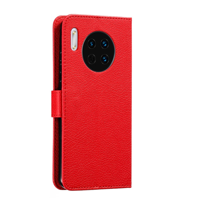 Estuche de cuero con tapa horizontal con textura de lichi y patrón de plumas con soporte, billetera y ranuras para tarjetas, For Huawei Mate 30, For Huawei Mate 30 Pro, For Huawei Mate 30 Lite / nova 5i Pro, For Xiaomi Redmi Note 8                     ...