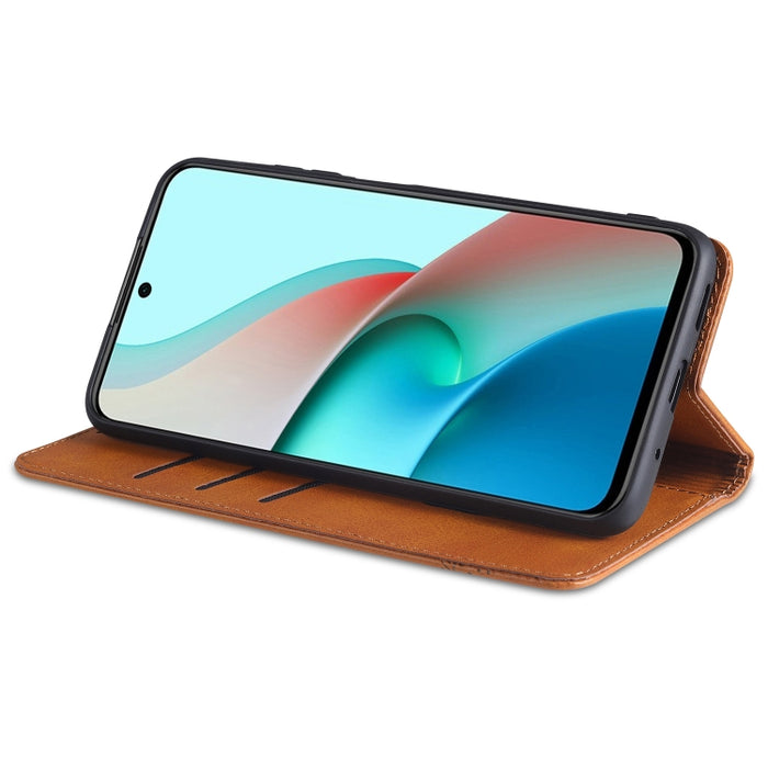 AZNS Estuche de cuero con tapa horizontal con textura de becerro magnético con ranuras para tarjetas y soporte y billetera, For Xiaomi Redmi Note 10 Pro, For Xiaomi Redmi Note 10 Pro Max, For Xiaomi Mi 10S, For vivo X60 Pro, For vivo Y72 5G            ...