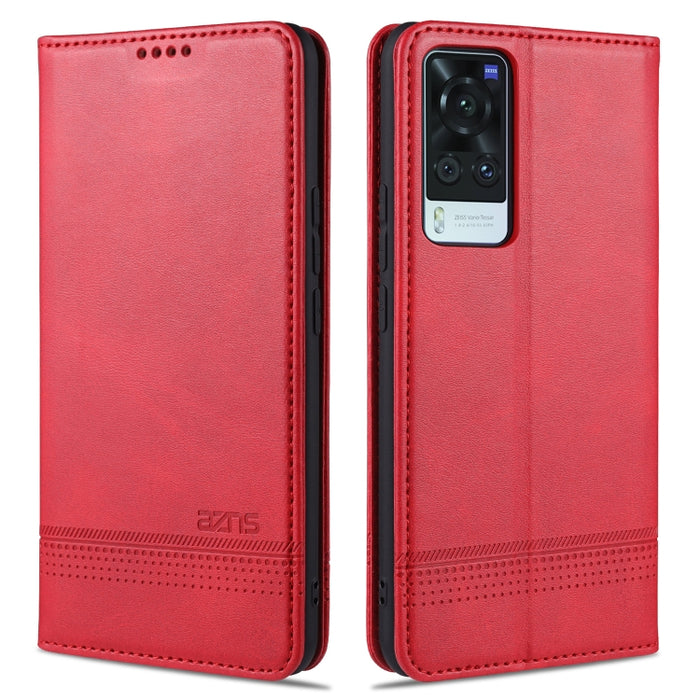 AZNS Estuche de cuero con tapa horizontal con textura de becerro magnético con ranuras para tarjetas y soporte y billetera, For Xiaomi Redmi Note 10 Pro, For Xiaomi Redmi Note 10 Pro Max, For Xiaomi Mi 10S, For vivo X60 Pro, For vivo Y72 5G            ...