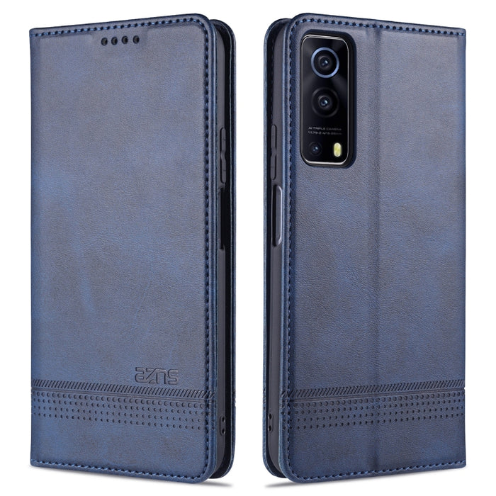 AZNS Estuche de cuero con tapa horizontal con textura de becerro magnético con ranuras para tarjetas y soporte y billetera, For Xiaomi Redmi Note 10 Pro, For Xiaomi Redmi Note 10 Pro Max, For Xiaomi Mi 10S, For vivo X60 Pro, For vivo Y72 5G            ...