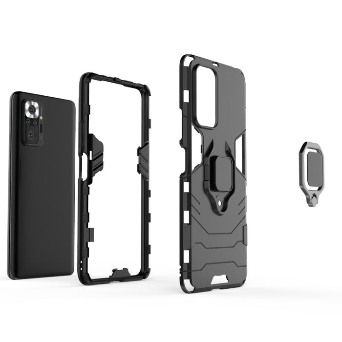 Funda protectora a prueba de golpes de PC + TPU con soporte de anillo magnético, For Xiaomi Redmi Note 10 Pro, For Xiaomi Mi 11 Ultra