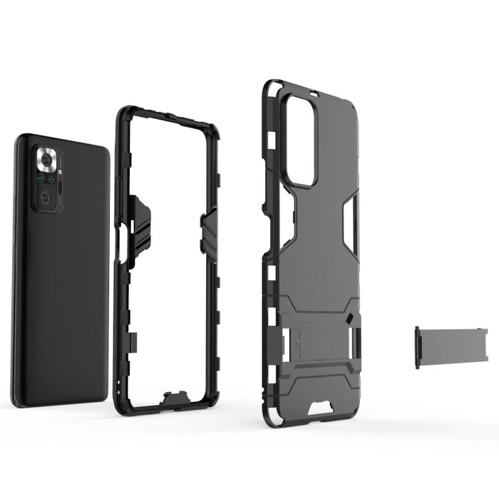 Funda protectora de PC + TPU a prueba de golpes con soporte oculto, For Xiaomi Redmi Note 10 Pro, For Xiaomi Mi 11 Ultra, For Huawei P50