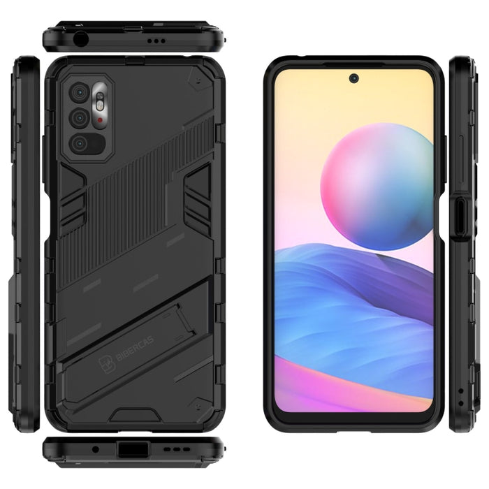 Punk Armor 2 en 1 PC + TPU Estuche a prueba de golpes con soporte invisible, For Xiaomi Redmi Note 10 5G, For Xiaomi Redmi Note 10 Pro, For Xiaomi Mi 11 Ultra