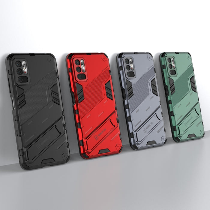 Punk Armor 2 en 1 PC + TPU Estuche a prueba de golpes con soporte invisible, For Xiaomi Redmi Note 10 5G, For Xiaomi Redmi Note 10 Pro, For Xiaomi Mi 11 Ultra