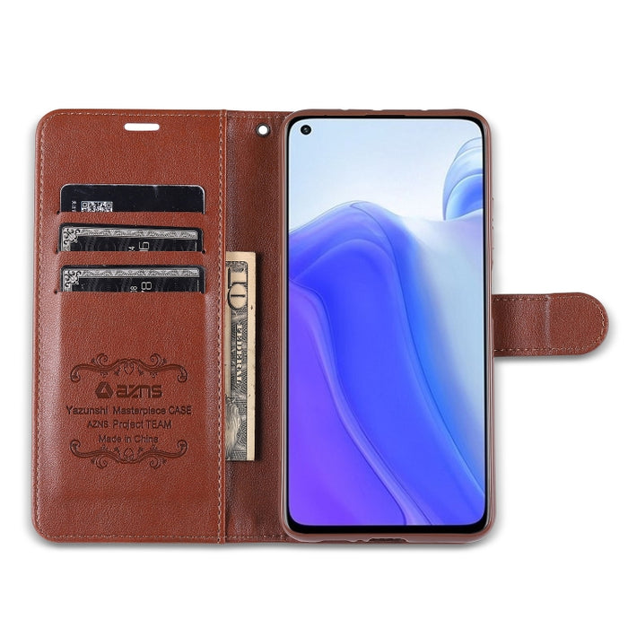 AZNS Estuche de cuero con tapa horizontal con textura de piel de oveja con soporte y ranuras para tarjetas y billetera, For Xiaomi Mi 10T 5G, For Xiaomi Mi 10T Pro 5G, For Xiaomi Redmi K30S