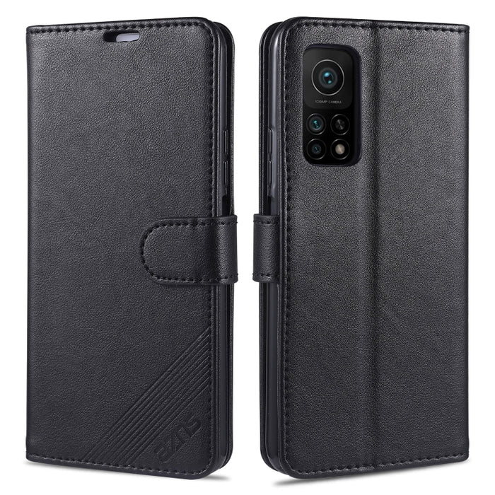 AZNS Estuche de cuero con tapa horizontal con textura de piel de oveja con soporte y ranuras para tarjetas y billetera, For Xiaomi Mi 10T 5G, For Xiaomi Mi 10T Pro 5G, For Xiaomi Redmi K30S