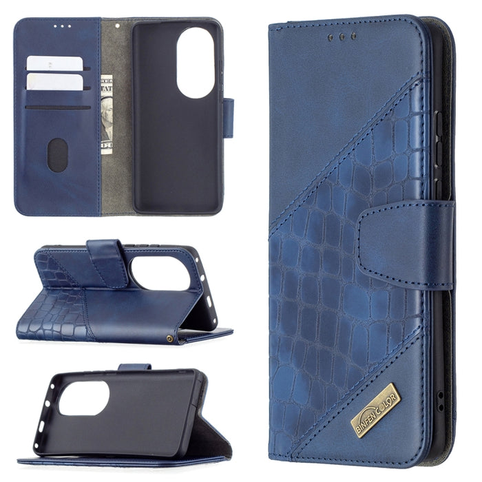 Funda de cuero PU con tapa horizontal y textura de cocodrilo a juego con billetera, soporte y ranuras para tarjetas, For Nokia C1 Plus, For Xiaomi Redmi Note 10 Pro, For Huawei P50 Pro, For Huawei P50