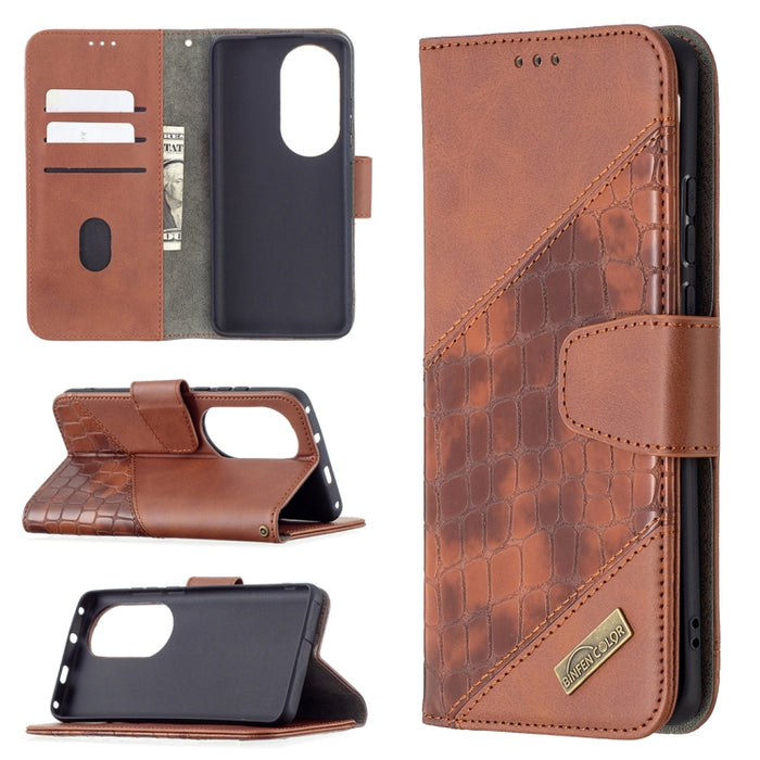 Funda de cuero PU con tapa horizontal y textura de cocodrilo a juego con billetera, soporte y ranuras para tarjetas, For Nokia C1 Plus, For Xiaomi Redmi Note 10 Pro, For Huawei P50 Pro, For Huawei P50