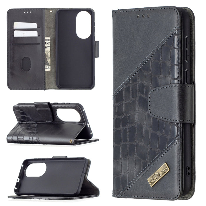 Funda de cuero PU con tapa horizontal y textura de cocodrilo a juego con billetera, soporte y ranuras para tarjetas, For Nokia C1 Plus, For Xiaomi Redmi Note 10 Pro, For Huawei P50 Pro, For Huawei P50