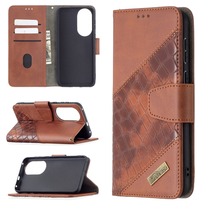 Funda de cuero PU con tapa horizontal y textura de cocodrilo a juego con billetera, soporte y ranuras para tarjetas, For Nokia C1 Plus, For Xiaomi Redmi Note 10 Pro, For Huawei P50 Pro, For Huawei P50