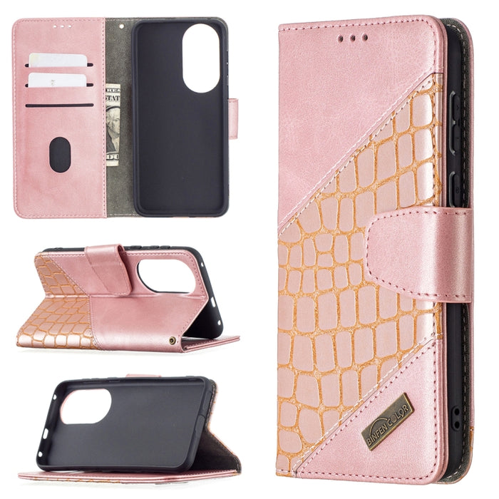 Funda de cuero PU con tapa horizontal y textura de cocodrilo a juego con billetera, soporte y ranuras para tarjetas, For Nokia C1 Plus, For Xiaomi Redmi Note 10 Pro, For Huawei P50 Pro, For Huawei P50