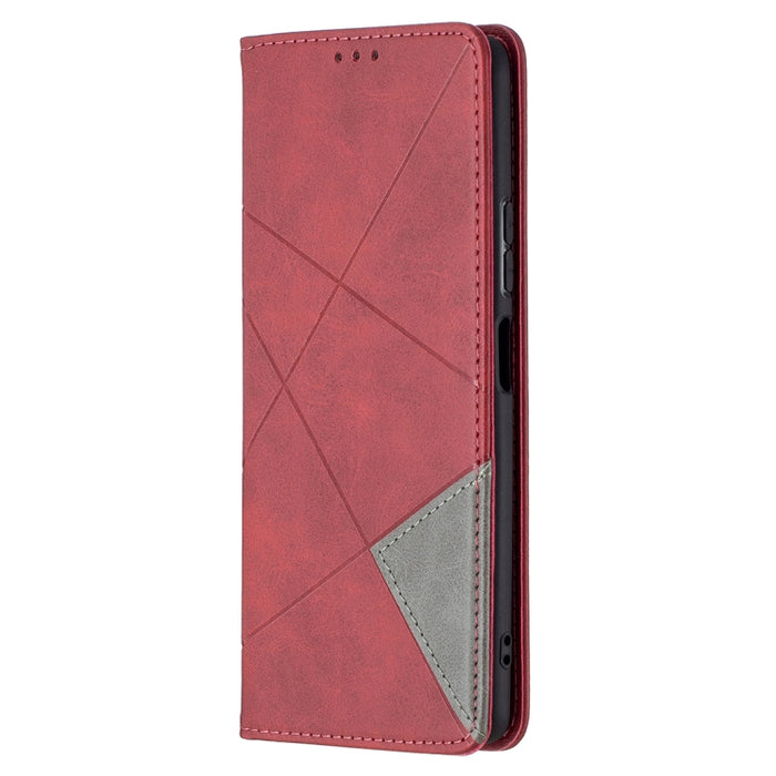 Estuche de cuero magnético con tapa horizontal con textura de rombos con soporte y ranuras para tarjetas, For Xiaomi Redmi Note 10 Pro, For Huawei P50 Pro, For Huawei P50, For Samsung Galaxy A02, For Nokia C1 Plus