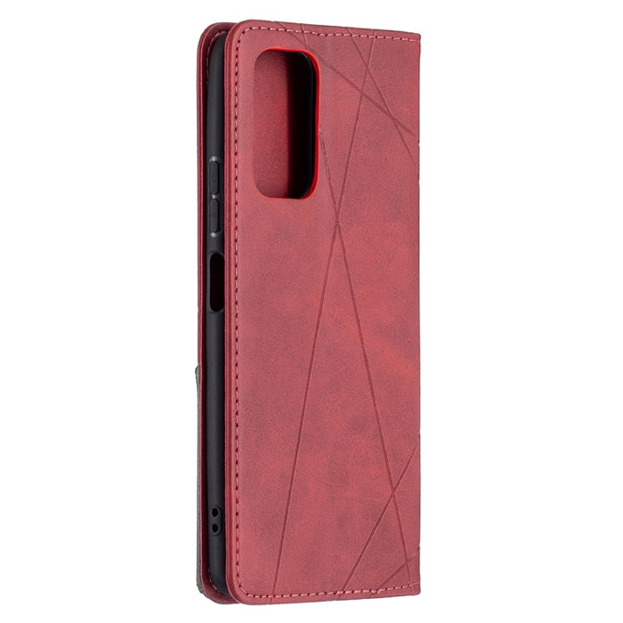 Estuche de cuero magnético con tapa horizontal con textura de rombos con soporte y ranuras para tarjetas, For Xiaomi Redmi Note 10 Pro, For Huawei P50 Pro, For Huawei P50, For Samsung Galaxy A02, For Nokia C1 Plus