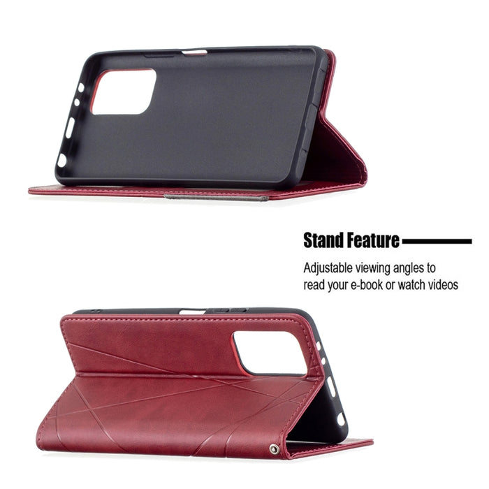 Estuche de cuero magnético con tapa horizontal con textura de rombos con soporte y ranuras para tarjetas, For Xiaomi Redmi Note 10 Pro, For Huawei P50 Pro, For Huawei P50, For Samsung Galaxy A02, For Nokia C1 Plus