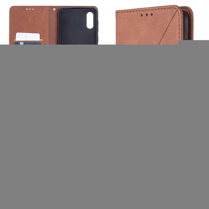Estuche de cuero magnético con tapa horizontal con textura de rombos con soporte y ranuras para tarjetas, For Xiaomi Redmi Note 10 Pro, For Huawei P50 Pro, For Huawei P50, For Samsung Galaxy A02, For Nokia C1 Plus
