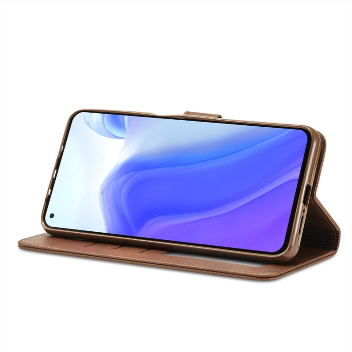 Para Xiaomi Redmi Note 10 / Note 10S LC.IMEEKE Funda de cuero con tapa horizontal con textura de becerro con soporte, ranuras para tarjetas y billetera, For Xiaomi Redmi Note 10 / Note 10S