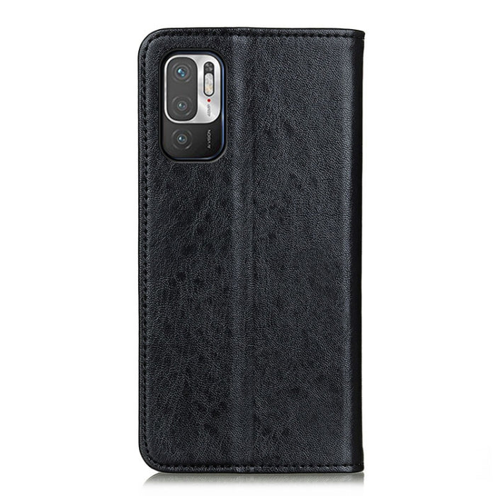 Estuche de cuero con tapa horizontal con textura de caballo loco magnético con soporte y ranuras para tarjetas y billetera, For OPPO Realme C21, For Xiaomi Redmi Note 10 5G