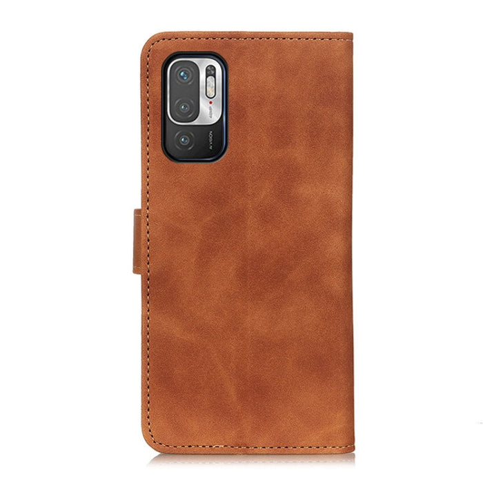 KHAZNEH Retro Texture PU + TPU Estuche de cuero con tapa horizontal con soporte y ranuras para tarjetas y billetera, For OPPO Realme C21, For Xiaomi Poco M3 Pro 4G / Poco M3 Pro 5G / Redmi Note 10 5G
