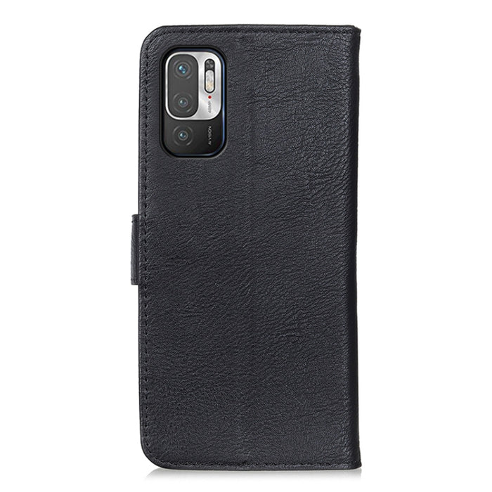 KHAZNEH Estuche de cuero con tapa horizontal con textura de cuero de vaca con soporte y ranuras para tarjetas y billetera, For Xiaomi Poco M3 Pro 4G / Poco M3 Pro 5G / Redmi Note 10 5G, For OPPO Realme C21
