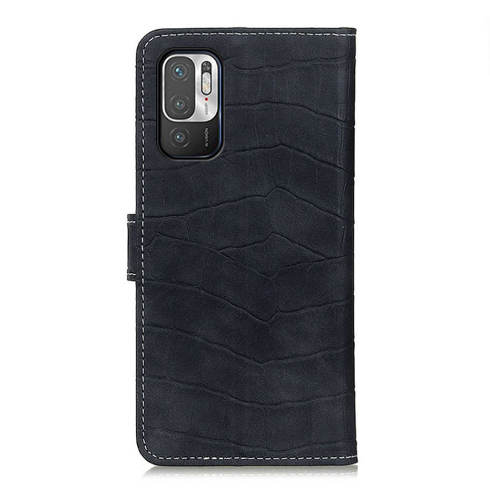 Estuche de cuero con tapa horizontal con textura de cocodrilo con soporte y ranuras para tarjetas y billetera, For Xiaomi Poco M3 Pro 4G / Poco M3 Pro 5G / Redmi Note 10 5G, For OPPO Realme C21