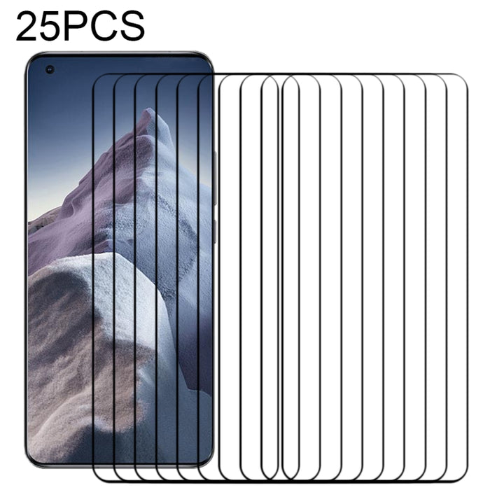 Edge Glue 25 PCS 9H HD 3D Película de vidrio templado con borde curvo, For OnePlus 9 Pro (25 PCS), For Xiaomi Mi 11i (25 PCS), For Xiaomi Mi 11 Ultra (25 PCS), For Xiaomi Mi 11 Pro (25 PCS)