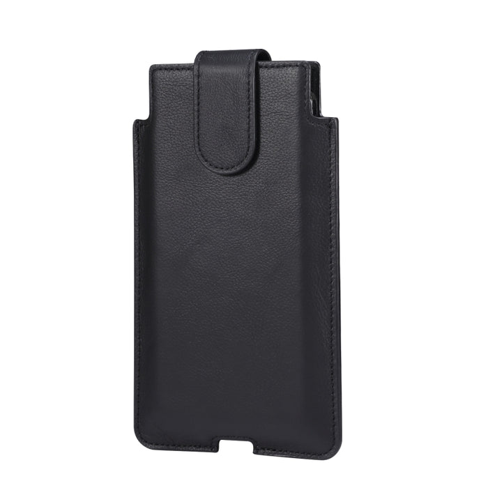 Riñonera Universal de cuero de vaca Vertical para teléfono móvil, funda de cuero para teléfonos de 7,2 pulgadas y menos, For 6.7 inch and Below Phones