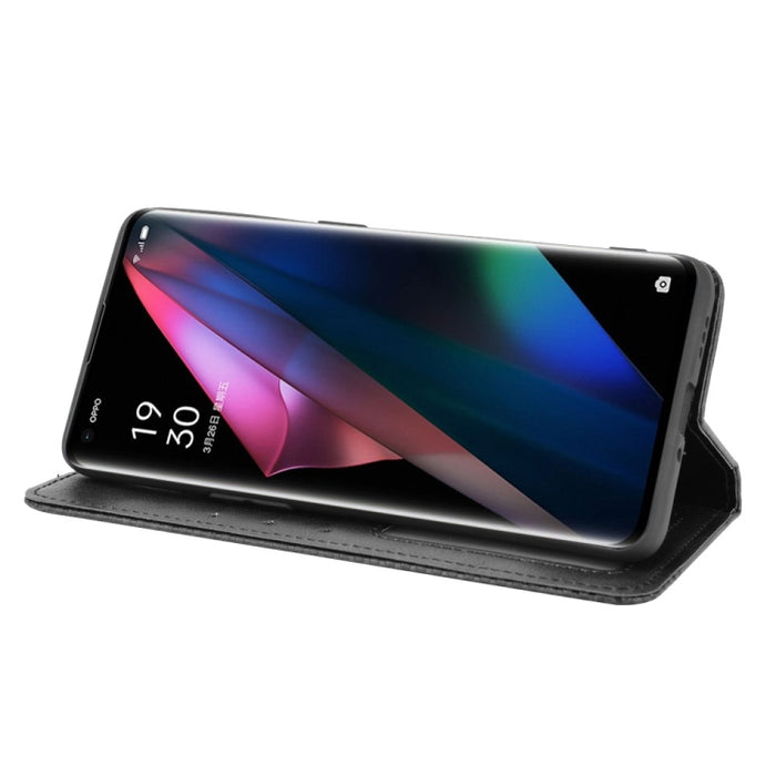 Hebilla magnética Retro Crazy Horse Texture Funda de cuero con tapa horizontal con soporte y ranuras para tarjetas y marco de fotos, For OPPO Find X3 / Find X3 Pro, For OPPO Reno5 Pro Plus / Find X3 Neo, For Xiaomi Redmi Note 10 4G / Note 10S          ...