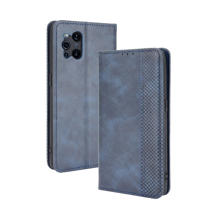 Hebilla magnética Retro Crazy Horse Texture Funda de cuero con tapa horizontal con soporte y ranuras para tarjetas y marco de fotos, For OPPO Find X3 / Find X3 Pro, For OPPO Reno5 Pro Plus / Find X3 Neo, For Xiaomi Redmi Note 10 4G / Note 10S          ...