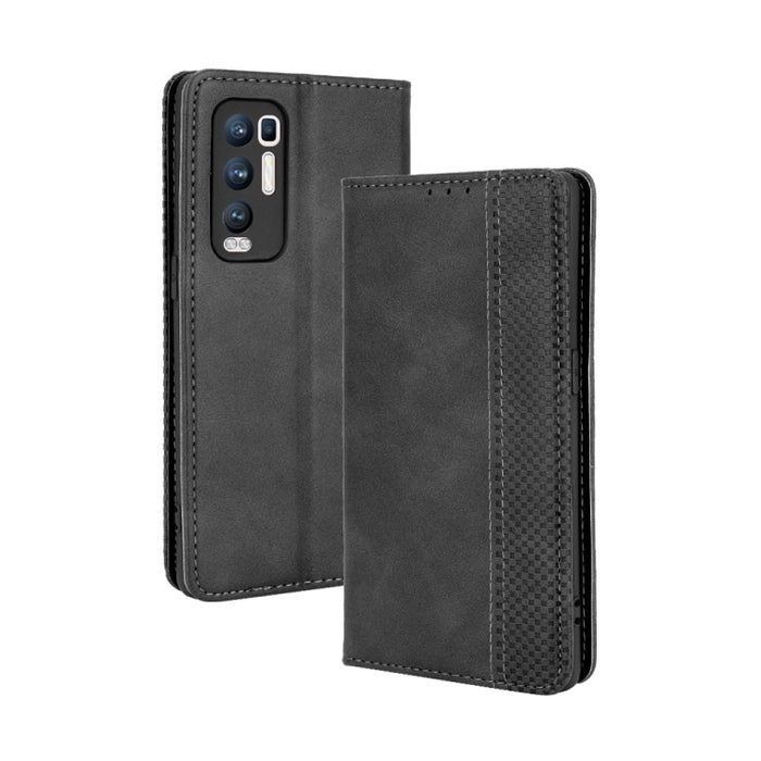 Hebilla magnética Retro Crazy Horse Texture Funda de cuero con tapa horizontal con soporte y ranuras para tarjetas y marco de fotos, For OPPO Find X3 / Find X3 Pro, For OPPO Reno5 Pro Plus / Find X3 Neo, For Xiaomi Redmi Note 10 4G / Note 10S          ...
