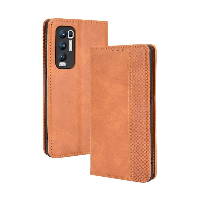 Hebilla magnética Retro Crazy Horse Texture Funda de cuero con tapa horizontal con soporte y ranuras para tarjetas y marco de fotos, For OPPO Find X3 / Find X3 Pro, For OPPO Reno5 Pro Plus / Find X3 Neo, For Xiaomi Redmi Note 10 4G / Note 10S          ...