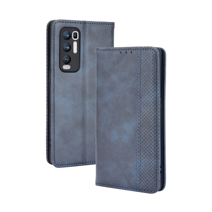 Hebilla magnética Retro Crazy Horse Texture Funda de cuero con tapa horizontal con soporte y ranuras para tarjetas y marco de fotos, For OPPO Find X3 / Find X3 Pro, For OPPO Reno5 Pro Plus / Find X3 Neo, For Xiaomi Redmi Note 10 4G / Note 10S          ...
