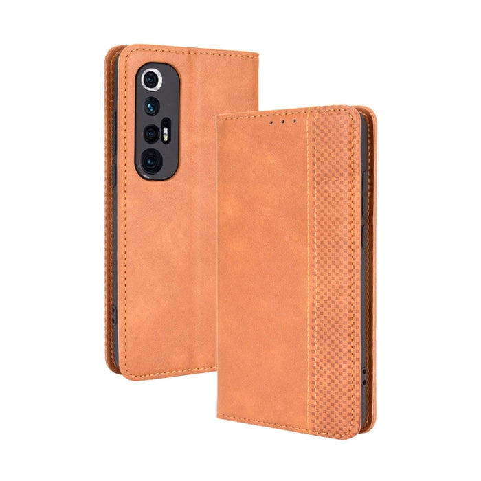 Hebilla magnética Retro Crazy Horse Texture Funda de cuero con tapa horizontal con soporte y ranuras para tarjetas y marco de fotos, For OPPO Find X3 / Find X3 Pro, For OPPO Reno5 Pro Plus / Find X3 Neo, For Xiaomi Redmi Note 10 4G / Note 10S          ...