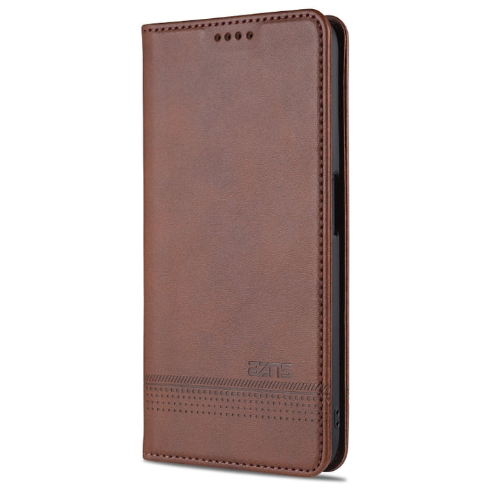 AZNS Estuche de cuero con tapa horizontal con textura de becerro magnético con ranuras para tarjetas y soporte y billetera, For OPPO A93 (5G), For OPPO A74 (5G), For Xiaomi Redmi K40, For Xiaomi Redmi K40 Pro, For Xiaomi Poco F3, For Samsung Galaxy A32 4G