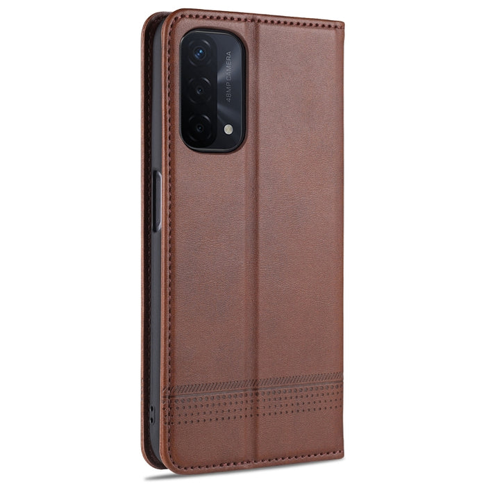 AZNS Estuche de cuero con tapa horizontal con textura de becerro magnético con ranuras para tarjetas y soporte y billetera, For OPPO A93 (5G), For OPPO A74 (5G), For Xiaomi Redmi K40, For Xiaomi Redmi K40 Pro, For Xiaomi Poco F3, For Samsung Galaxy A32 4G
