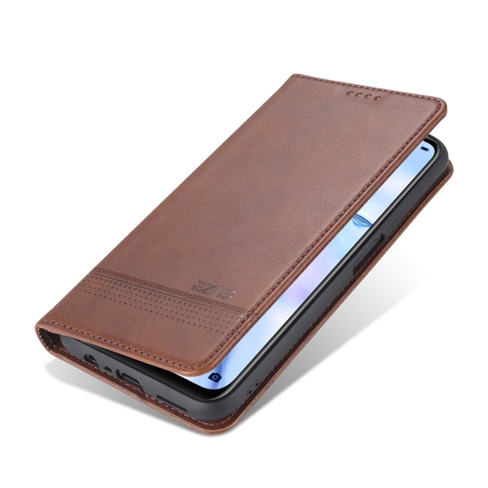 AZNS Estuche de cuero con tapa horizontal con textura de becerro magnético con ranuras para tarjetas y soporte y billetera, For OPPO A93 (5G), For OPPO A74 (5G), For Xiaomi Redmi K40, For Xiaomi Redmi K40 Pro, For Xiaomi Poco F3, For Samsung Galaxy A32 4G
