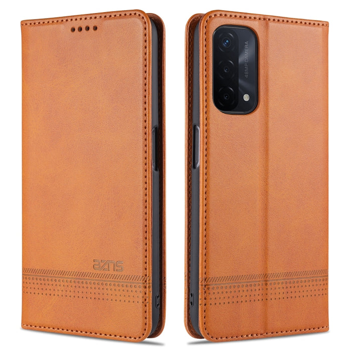 AZNS Estuche de cuero con tapa horizontal con textura de becerro magnético con ranuras para tarjetas y soporte y billetera, For OPPO A93 (5G), For OPPO A74 (5G), For Xiaomi Redmi K40, For Xiaomi Redmi K40 Pro, For Xiaomi Poco F3, For Samsung Galaxy A32 4G