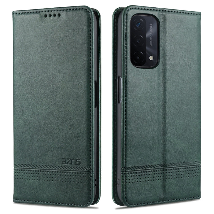 AZNS Estuche de cuero con tapa horizontal con textura de becerro magnético con ranuras para tarjetas y soporte y billetera, For OPPO A93 (5G), For OPPO A74 (5G), For Xiaomi Redmi K40, For Xiaomi Redmi K40 Pro, For Xiaomi Poco F3, For Samsung Galaxy A32 4G