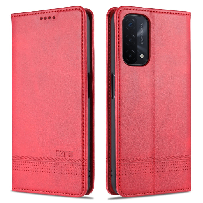 AZNS Estuche de cuero con tapa horizontal con textura de becerro magnético con ranuras para tarjetas y soporte y billetera, For OPPO A93 (5G), For OPPO A74 (5G), For Xiaomi Redmi K40, For Xiaomi Redmi K40 Pro, For Xiaomi Poco F3, For Samsung Galaxy A32 4G