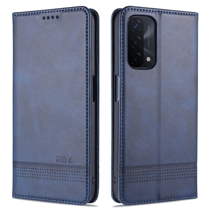 AZNS Estuche de cuero con tapa horizontal con textura de becerro magnético con ranuras para tarjetas y soporte y billetera, For OPPO A93 (5G), For OPPO A74 (5G), For Xiaomi Redmi K40, For Xiaomi Redmi K40 Pro, For Xiaomi Poco F3, For Samsung Galaxy A32 4G
