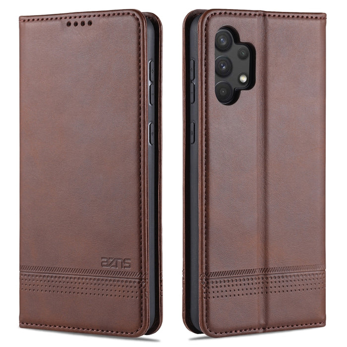AZNS Estuche de cuero con tapa horizontal con textura de becerro magnético con ranuras para tarjetas y soporte y billetera, For OPPO A93 (5G), For OPPO A74 (5G), For Xiaomi Redmi K40, For Xiaomi Redmi K40 Pro, For Xiaomi Poco F3, For Samsung Galaxy A32 4G