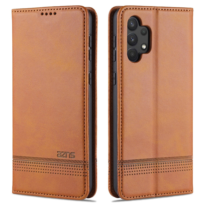 AZNS Estuche de cuero con tapa horizontal con textura de becerro magnético con ranuras para tarjetas y soporte y billetera, For OPPO A93 (5G), For OPPO A74 (5G), For Xiaomi Redmi K40, For Xiaomi Redmi K40 Pro, For Xiaomi Poco F3, For Samsung Galaxy A32 4G