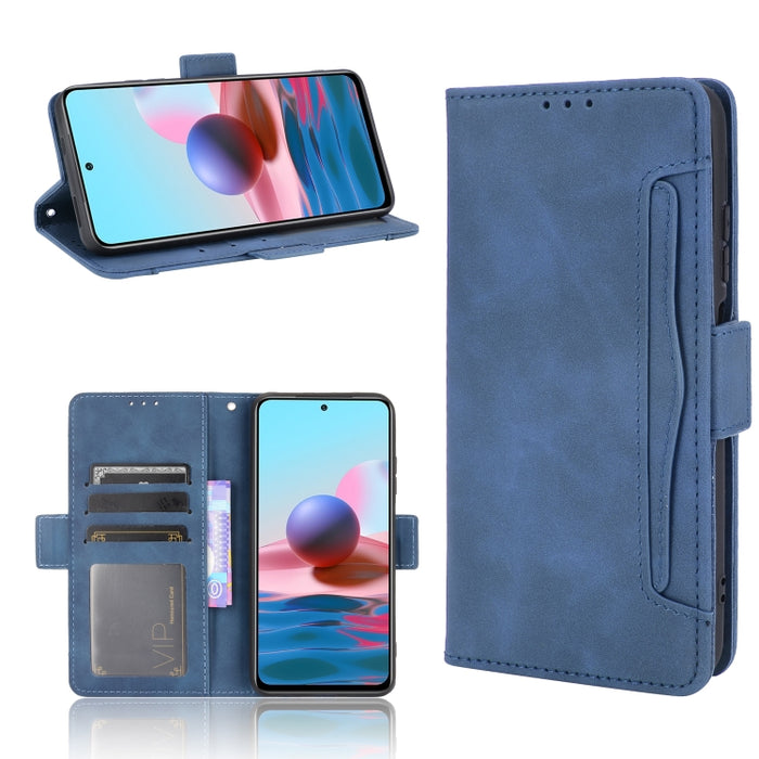Estuche de cuero con tapa horizontal con patrón de piel de becerro con soporte y ranuras para tarjetas y marco de fotos, For Xiaomi Redmi Note 10 4G / Note 10S, For Xiaomi Redmi Note 10 Pro / Note 10 Pro Max, For Ulefone Note 11P                       ...