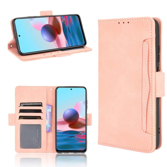 Estuche de cuero con tapa horizontal con patrón de piel de becerro con soporte y ranuras para tarjetas y marco de fotos, For Xiaomi Redmi Note 10 4G / Note 10S, For Xiaomi Redmi Note 10 Pro / Note 10 Pro Max, For Ulefone Note 11P                       ...