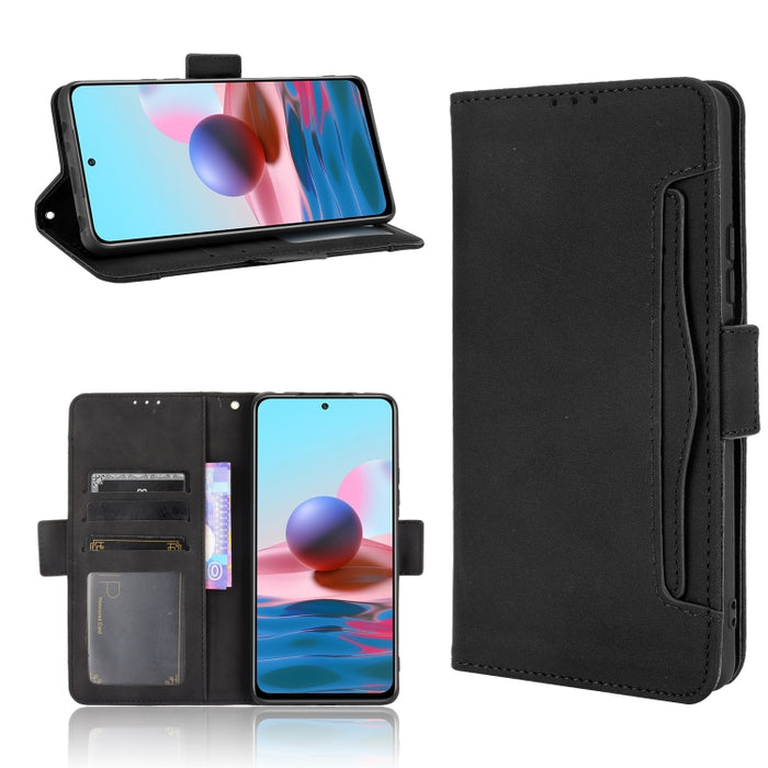 Estuche de cuero con tapa horizontal con patrón de piel de becerro con soporte y ranuras para tarjetas y marco de fotos, For Xiaomi Redmi Note 10 4G / Note 10S, For Xiaomi Redmi Note 10 Pro / Note 10 Pro Max, For Ulefone Note 11P                       ...