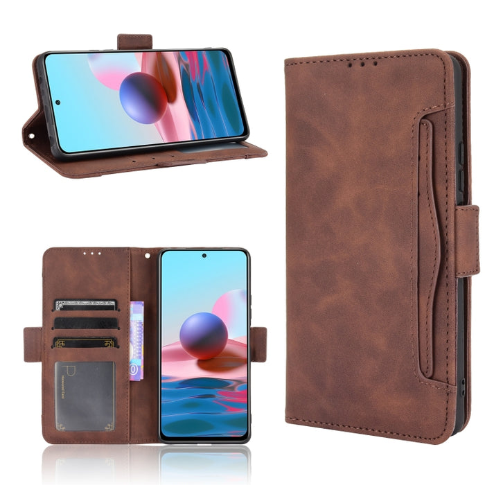 Estuche de cuero con tapa horizontal con patrón de piel de becerro con soporte y ranuras para tarjetas y marco de fotos, For Xiaomi Redmi Note 10 4G / Note 10S, For Xiaomi Redmi Note 10 Pro / Note 10 Pro Max, For Ulefone Note 11P                       ...