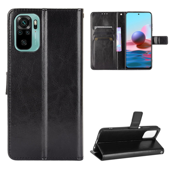 Retro Crazy Horse Texture Funda de cuero con tapa horizontal con soporte y ranuras para tarjetas y marco de fotos, For Xiaomi Redmi Note 10 4G / Note 10S, For Xiaomi Redmi Note 10 Pro / Note 10 Pro Max, For Xiaomi Mi 11 Lite 4G, For Xiaomi MI 11 Lite 5...