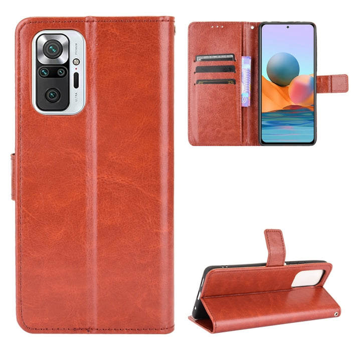 Retro Crazy Horse Texture Funda de cuero con tapa horizontal con soporte y ranuras para tarjetas y marco de fotos, For Xiaomi Redmi Note 10 4G / Note 10S, For Xiaomi Redmi Note 10 Pro / Note 10 Pro Max, For Xiaomi Mi 11 Lite 4G, For Xiaomi MI 11 Lite 5...