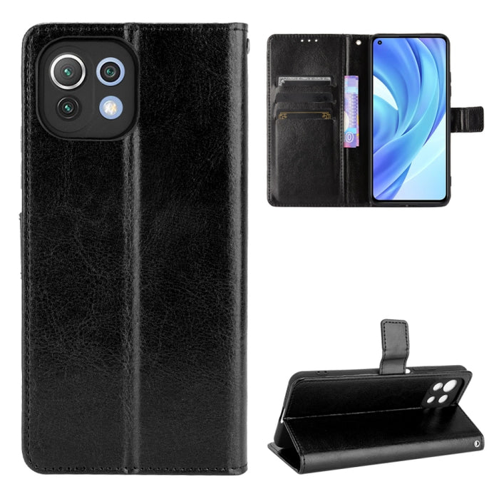 Retro Crazy Horse Texture Funda de cuero con tapa horizontal con soporte y ranuras para tarjetas y marco de fotos, For Xiaomi Redmi Note 10 4G / Note 10S, For Xiaomi Redmi Note 10 Pro / Note 10 Pro Max, For Xiaomi Mi 11 Lite 4G, For Xiaomi MI 11 Lite 5...