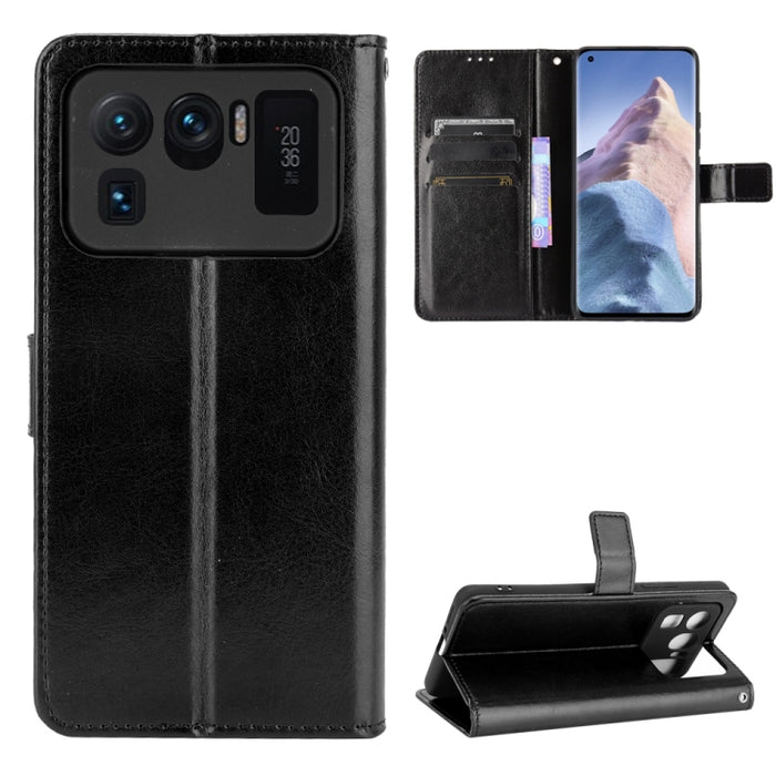 Retro Crazy Horse Texture Funda de cuero con tapa horizontal con soporte y ranuras para tarjetas y marco de fotos, For Xiaomi Redmi Note 10 4G / Note 10S, For Xiaomi Redmi Note 10 Pro / Note 10 Pro Max, For Xiaomi Mi 11 Lite 4G, For Xiaomi MI 11 Lite 5...
