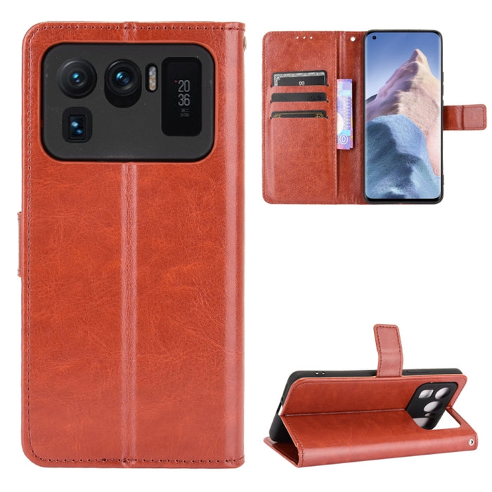 Retro Crazy Horse Texture Funda de cuero con tapa horizontal con soporte y ranuras para tarjetas y marco de fotos, For Xiaomi Redmi Note 10 4G / Note 10S, For Xiaomi Redmi Note 10 Pro / Note 10 Pro Max, For Xiaomi Mi 11 Lite 4G, For Xiaomi MI 11 Lite 5...